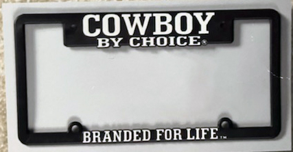 Cowboy By Choice License Plate