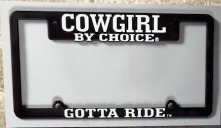 Cowgirl By Choice License Plate